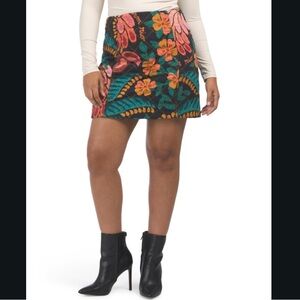 Farm Rio Quilted Mini Skirt